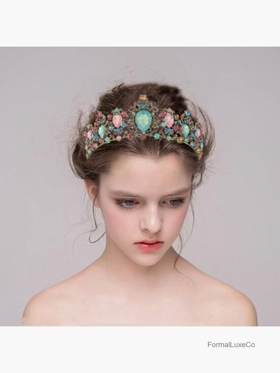Crystal Tiara Crown Wedding Bridal Headpiece Rhinestone Hair Accessories main image 5